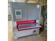 43" Weber #KSF-2-1100, 2-head wide belt sander, 2006