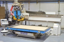 Shoda #Maxxim, muti-spdl. CNC router, 2-head, 16 ATC, 133" X, 73" Y, 10" Z, 5' x10'tbl., 18k RPM, BT30, 16