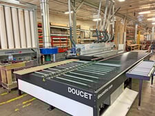 Doucet #SRH-48L-31-T, return conveyor for edgebander, 30-90 FPM, 2022