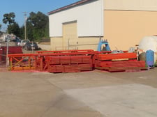 Pallet racking, 42" wide, 8' 6" beams, sells as a lot or in sections