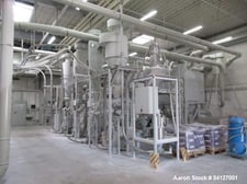 350 liter Henschel Zeppelin #FM350, PVC High-Intensity Mixing Plant, Dust Collection, 20 HP, on legs