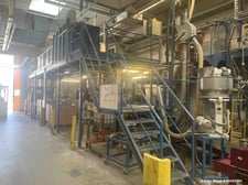 680 liter MTI #M600, High Intensive Mixer System, 400 V., Siemens Simatic Control, 180 Stainless Steel