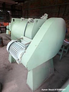 Lodige #FM-300D, Plow Mixer, 300L, 79 gallon, Stainless Steel, 4 HP, Frame Mounted, 220/440 V., 1971