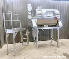 InoxCite #Melangeur-SOCS, Plow Blender, 60 cu.ft., Mirror Finish, Pneumatic Discharge, Stainless Steel