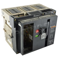 3000 Amps, Merlin Gerin, Masterpact MP30 H1, circuit breaker, 3 pole, shunt trip, 600 Volts