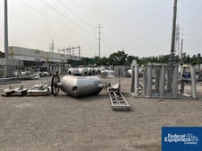 50 cu.ft. Patterson, Twin Shell Blender, Stainless Steel, w/ leg extensions, 7 HP, 230/460 V., w/ drum handler