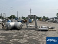 50 cu.ft. Patterson, Twin Shell Blender, Stainless Steel, w/ leg extensions, 10 HP