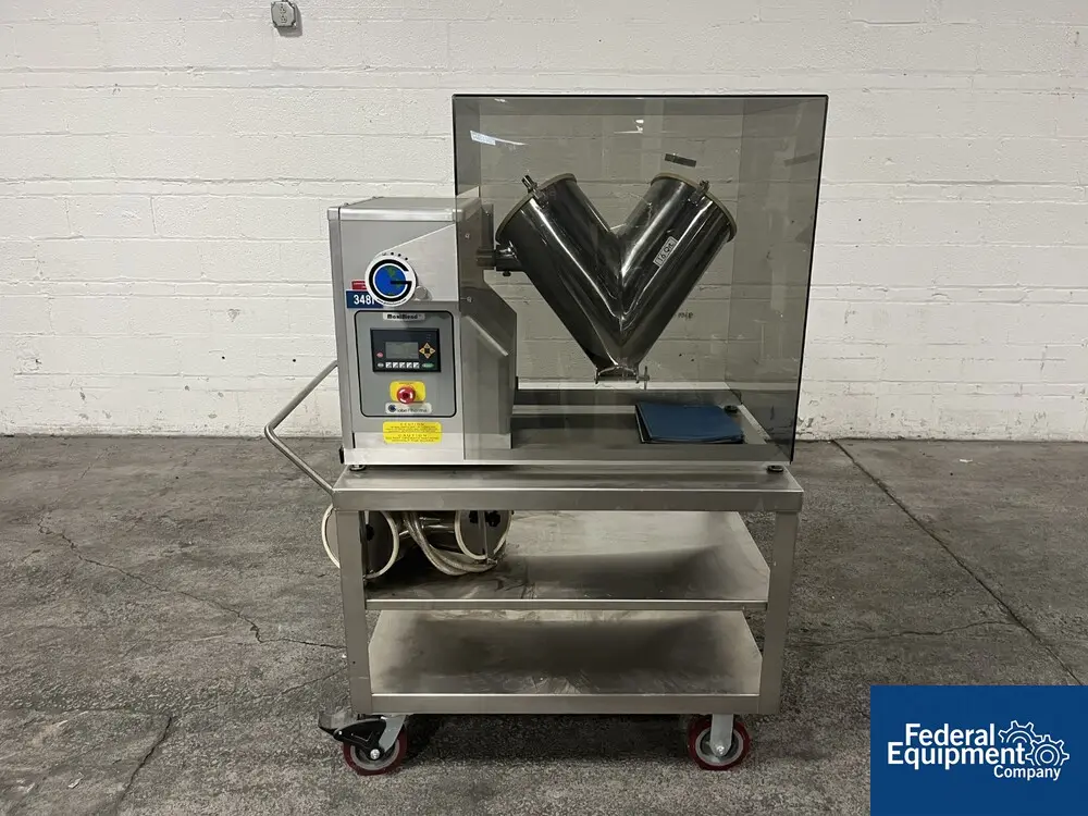 0.5 cu.ft. Globe Pharma Maxiblend #M8-1V, Tote and Twin Shell Blender, 2014