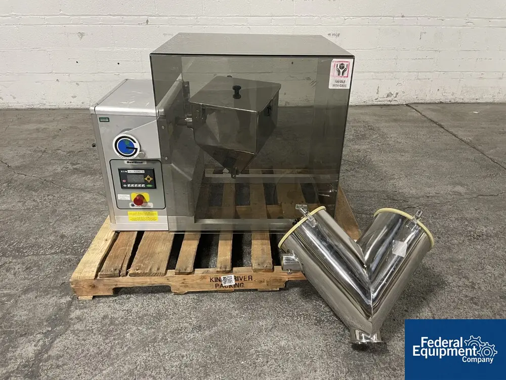 0.5 cu.ft. Globe Pharma Maxiblend #MB-IVV, Tote and Twin Shell Blender, 0 HP, 115 V., 2014