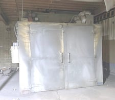 96" width x 96" H x 240" L Kiss Equip Corp., 450°F, gas fired walk in oven