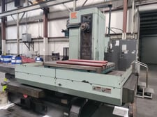 4.33" Kuraki #KBT-11WA, table type horizontal boring mill, Fanuc 16iM, 55" x 63" table, 79.7"X, 59.1"Y