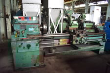 17"/25" x 80" Tos Trenchin #SN45B, gap type engine lathe, inch/metric, 4-jaw 15" chuck, 2" hole thru spindle