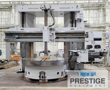Giddings & Lewis #VTC-2500, CNC vertical boring mill with ram & side head, G &L 8000 Control, 30 ATC, 100 HP