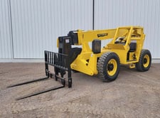 8000 lb. Pettibone #8042, telescopic forklift, 42' max lift, Cummins diesel engine, pneumatic tires,
