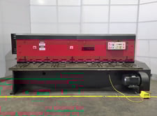 1/4" x 10' Amada #M-3060, mechanical shear, 6" throat, motorized Back Gauge, 1988