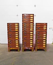 40 Drawer Lawson, stackable metal drawer storage compartments