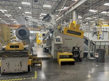 30000 lb. Perfecto #RS30-7272 / 55-72-7, coil feed lines, 72" W x .218" stock, 72" OD, 19"-24" ID, 3-leaf