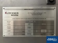 Korber Medipak #EAS, blister pack thermoformer