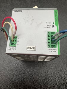 PHOENIX CONTACT TRIO-PS/1AC/24DC/20 DIN Rail Power Supply 24V 20A USED