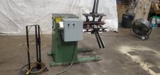 4000 lb. Durant, motorized uncoiler, 24" mandrel, 60" outside dimensions, 16"-20" ID, manual expansion