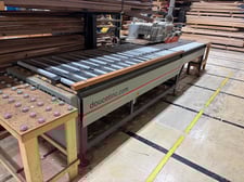 54" wide x 8.4' long, Doucet #BTRS-70-30-96-12-162, Return Conveyor, w/ side tble 14" width x 66" L, 2008