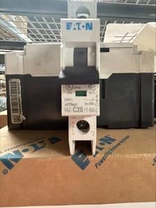 20 Amps, Eaton, FAZ-C20/1-NA-L, 1P, 277 Volts, 14kAIC, C Curve, DIN Mount, Thermal Mag, UL 489