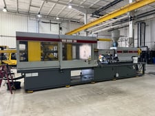500 Ton, 80 oz., Van Dorn #500HT80, plastic injection molding machine, 33" x32"tie bar, 40" DL, Pathfinder