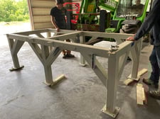 Custom Fabricated Steel Stand for Forsbergs dual air classifiers