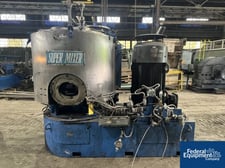 1000 liter Kawata #SMV-1000, High Intensity Mixer, Stainless Steel, 48" diameter bowl, 227 HP, 460 V., 1998