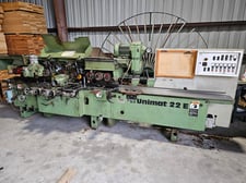 Weinig #Unimat-22E, Moulder, 6-Head, 1-1/2" spindle, 6000 RPM, 18-118 FPM, w/ tables & parts
