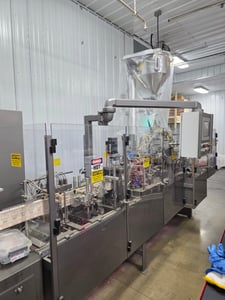 horizontal machining center #IM-7-12, FFS, 1-up or 2-up Configuration, 4"- 9-3/4" width x 4"- 13-1/2" L x