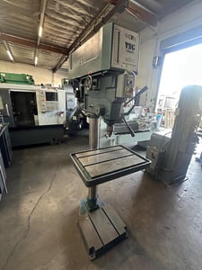 20" Wilton #2015-VSG20, single spindle drill press, 10" throat, 7" quill travel, 80-1200 RPM, #3MT