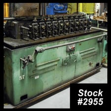 12 Stand, Tishken #12-RLW-1, 1" spindle diameter, 3.5" roll space, 5" horiz.cntrs, #2955