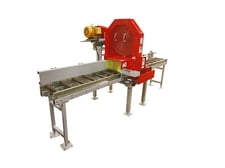 Go Fast #CS224-R, manual chop saw, 24" blade, 6" x 10" capacity, infeed & outfeed