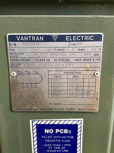 300 KVA 13200 Delta Primary, 480Y/277 Secondary, 3 phase, Padmount Transformer