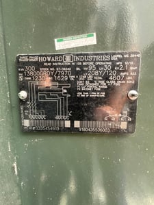 300 KVA 13800GY/7970 Primary, 208GY/120 Secondary, 3 phase, Padmount Transformer