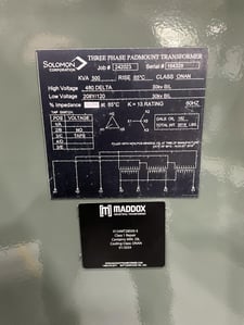 500 KVA 480 Delta Primary, 208Y/120 Secondary, 3 phase, Padmount Transformer, Ready To Ship