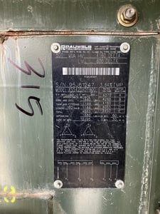 500 KVA 4160 Delta Primary, 600 Delta Secondary, 3 phase, Padmount Transformer