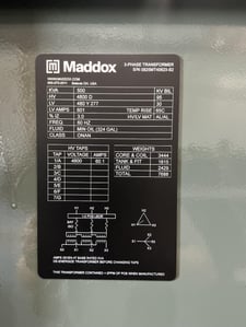 500 KVA 4800 Delta Primary, 480Y/277 Secondary, 3 phase, Padmount Transformer, Ready To Ship