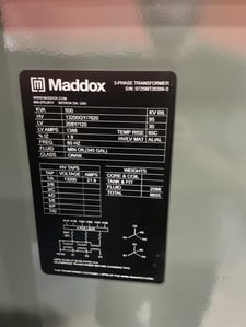 500 KVA 13200GY/7620 Primary, 208Y/120 Secondary, 3 phase, Padmount Transformer, Ready To Ship