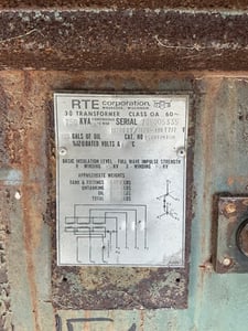 750 KVA 13200GY/7620 Primary, 480Y/277 Secondary, 3 phase, Padmount Transformer