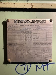 750 KVA 13200Y/7620 Primary, 208Y/120 Secondary, 3 phase, Padmount Transformer