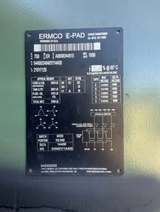 750 KVA 14400 Delta Primary, 216Y/125 Secondary, 3 phase, Padmount Transformer
