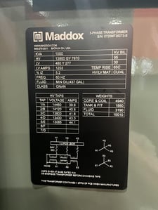 1000 KVA 13800GY/7970 Primary, 480Y/277 Secondary, 3 phase, Padmount Transformer, Ready To Ship