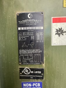 2500 KVA 690Y/398 Primary, 34500 Delta Secondary, 3 phase, Padmount Step Up Transformer