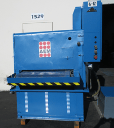 36" AEM, Belt Grinder, w/ slurry & blower