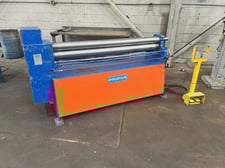 5.1' x 14 gauge ProFab #R-0520H, 3 roll initial pinch plate roll, 2 HP, 220 V., 3 powered rolls, 3.75"