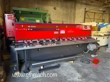 3/16" x 10' Amada #M-3045, mechanical shear, 13 holddowns, 39" Back Gauge, 60 SPM, 10 HP, 1-shot lube