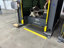 OTC, ECOARC-200-CS, Robotic Welding Cell, skid mount, FD-V8 robot, FD21 Control, pendant, safety fence, light