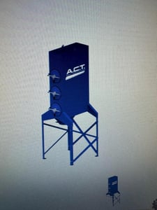 2000 cfm Act #3-3H, Dust Collector, 762 sq.ft., dust drawer, NEW